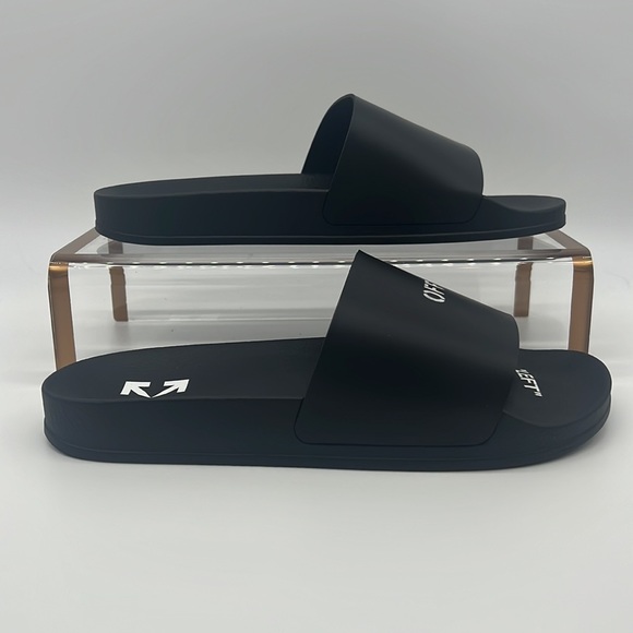 Off-White NWB Off Stamp Logo Sliders Black/White - Picture 5 of 16